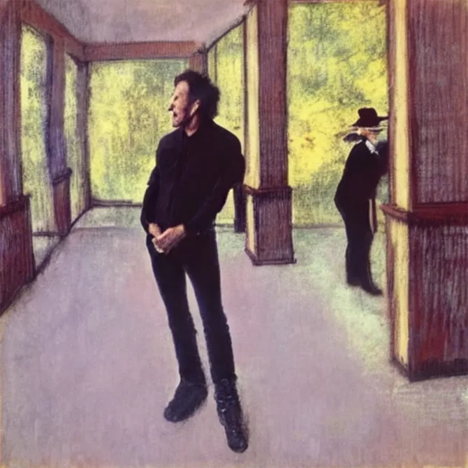 Bruce-Springsteen in the style of Edgar Degas     8